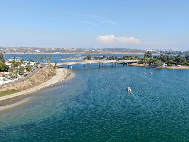 Luchtbeeld van Mission Bay amp Beaches in San Diego, Californië