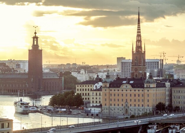 Luchtbeeld van Stockholm