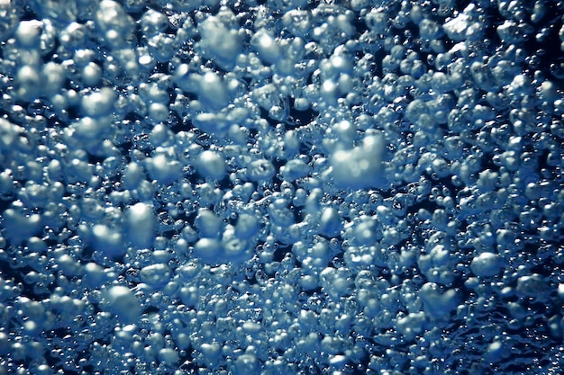 Luchtbellen, onderwater bellen Abstracte onderwater achtergrond.
