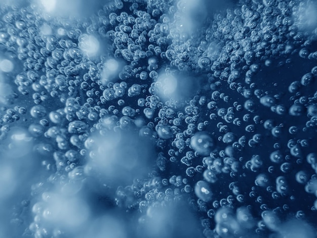 Luchtbellen onderwater bubbels abstracte achtergrond