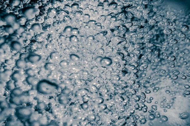 Luchtbellen onderwater bubbels abstracte achtergrond