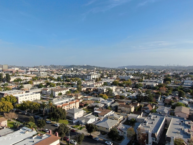 Luchtfoto boven Glendale Los Angeles County, Californië, VS