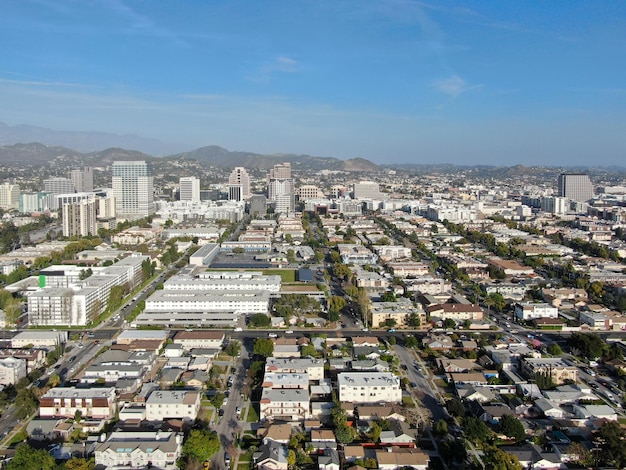 Luchtfoto boven Glendale Los Angeles County, Californië, VS