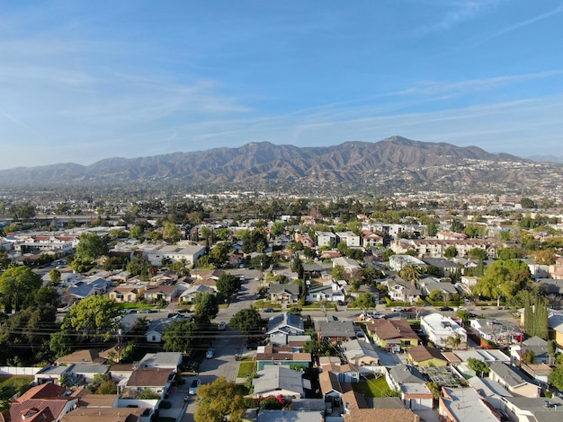 Luchtfoto boven Glendale Los Angeles County, Californië, VS