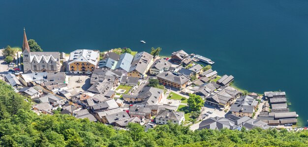 Luchtfoto Hallstatt Oostenrijk