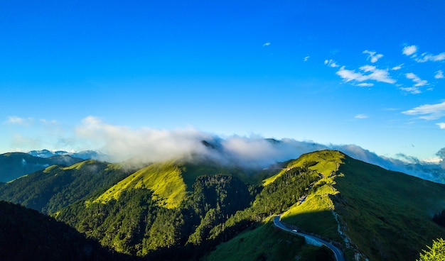 Luchtfoto hehuanshan berg