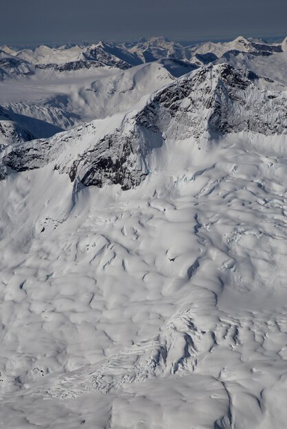 Luchtfoto landschapsmening van de Canadese bergen Natuur Achtergrond