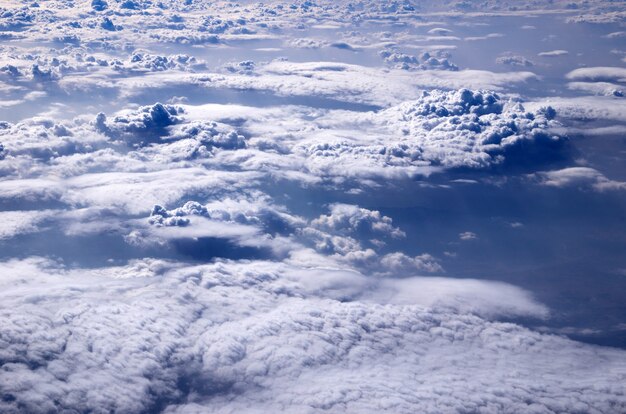 Luchtfoto lucht en wolken scène