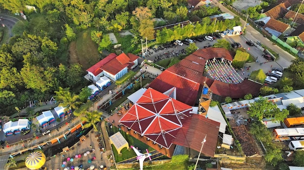 Luchtfoto, mooi toerisme heuvel panorama voor achtergrond.