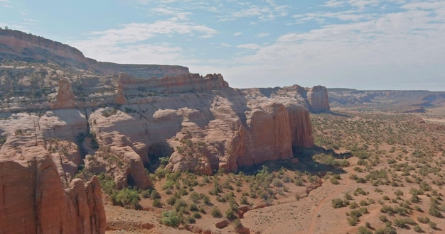 Luchtfoto panoramisch overzicht van vallei wildernis in de buurt van Scottsdale Arizona