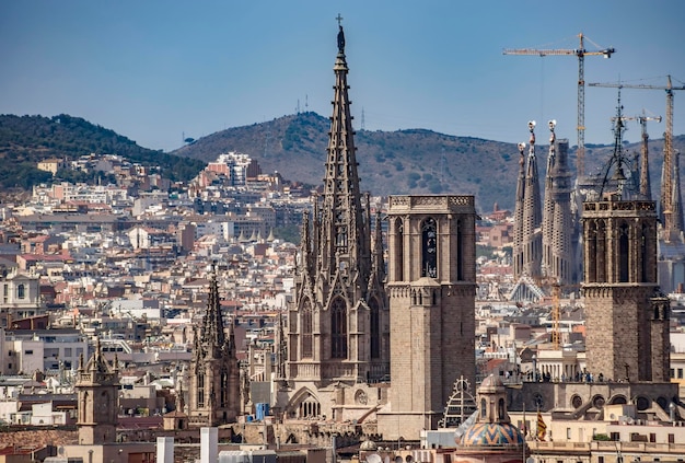 Luchtfoto van Barcelona