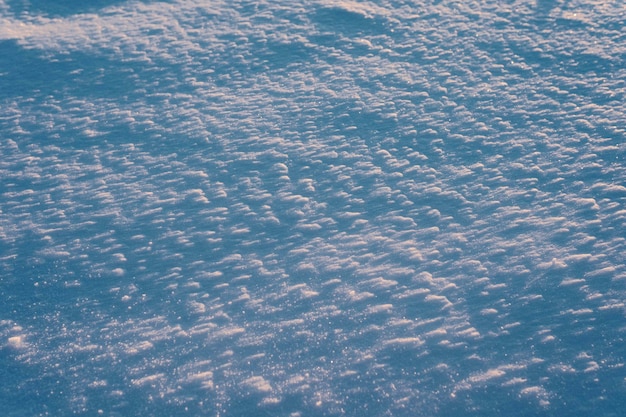 luchtfoto van besneeuwde grond