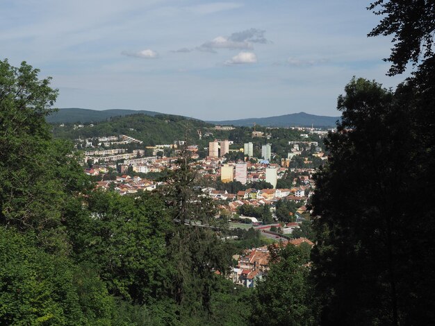 Luchtfoto van Brno