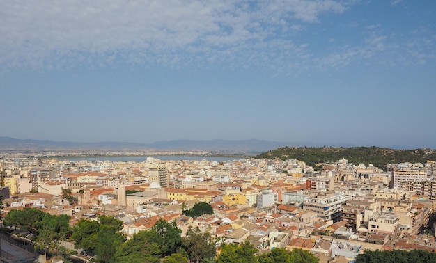 Luchtfoto van Cagliari