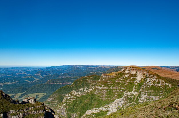 luchtfoto van canyon