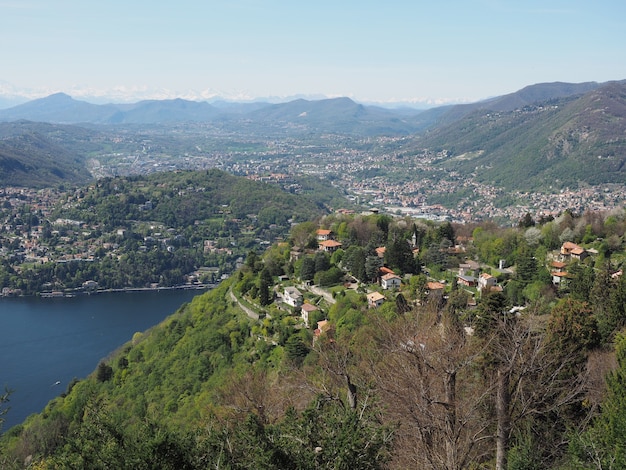 Luchtfoto van como