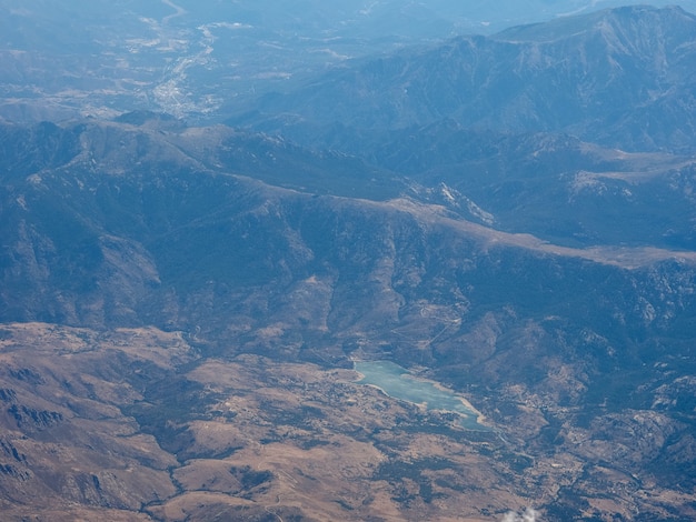 Luchtfoto van Corsica