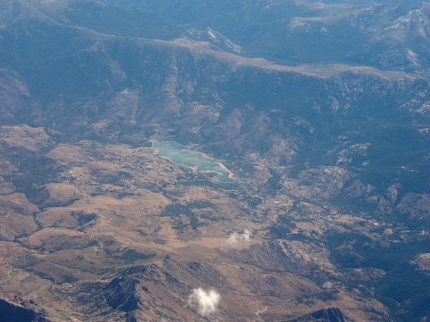 Luchtfoto van Corsica