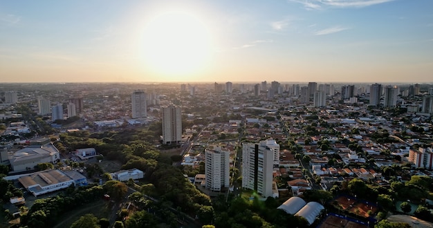 luchtfoto van de araatuba-stad sao paulo brazil