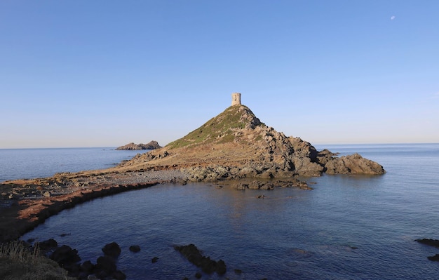 Luchtfoto van de bloeddorstige eilanden van Sanguinaires in Corsica Frankrijk