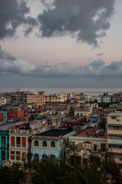 Luchtfoto van de hoofdstad van Havana, Cuba