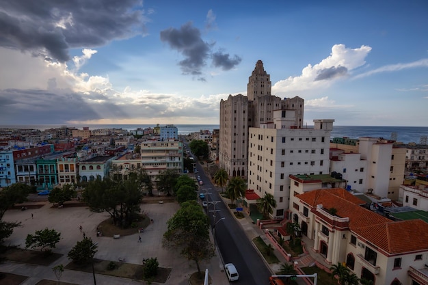 Luchtfoto van de hoofdstad van Havana, Cuba