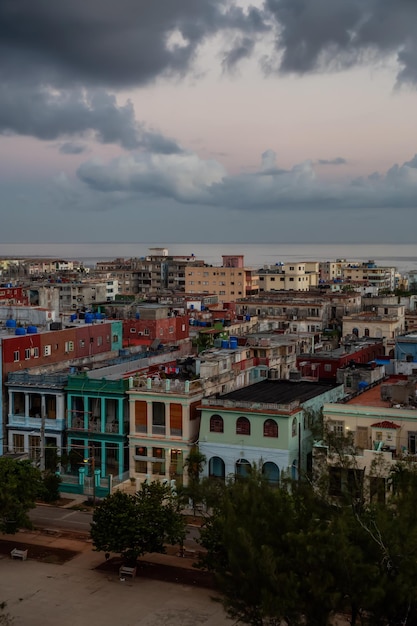 Luchtfoto van de hoofdstad van Havana, Cuba