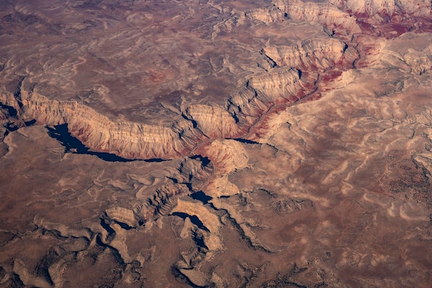 Luchtfoto van de kloof