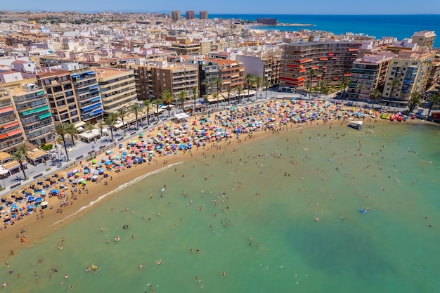 Luchtfoto van de provincie torrevieja in alicante ten zuiden van spanje costa blanca spanje