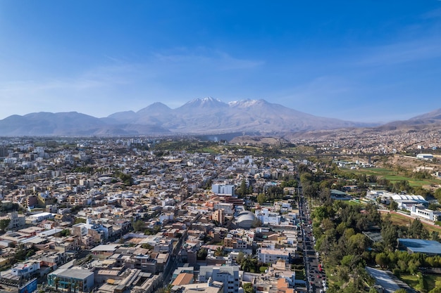 Luchtfoto van de stad Arequipa