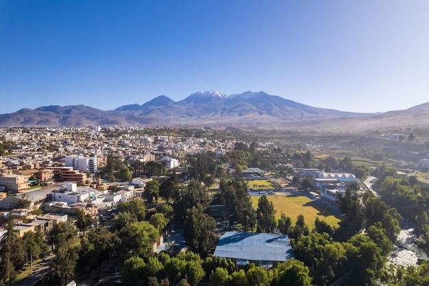 Luchtfoto van de stad Arequipa