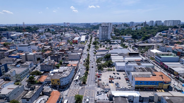 Luchtfoto van de stad Diadema Sao Paulo, Brazilië