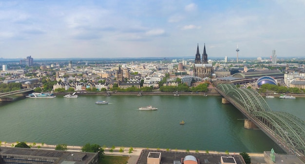 Luchtfoto van de stad Koeln