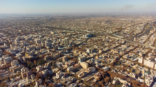 Luchtfoto van de stad Mendoza