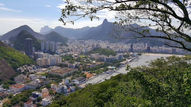 Luchtfoto van de stad Rio de Janeiro, Brazilië.