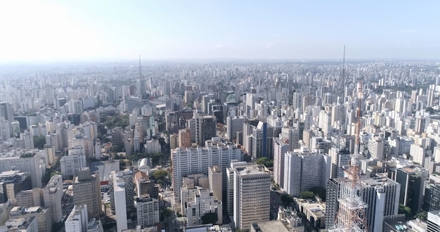 Luchtfoto van de stad Sao Paulo, Brazilië.