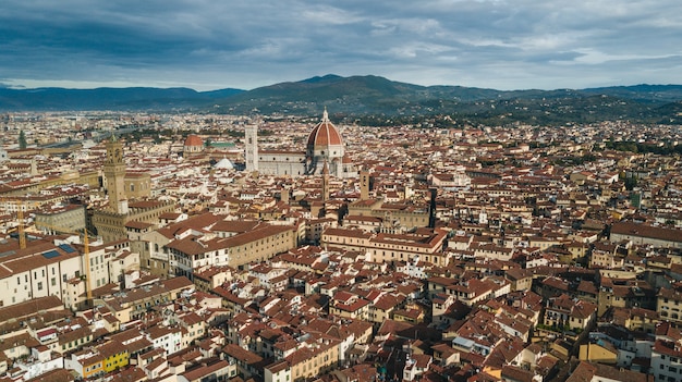 Foto luchtfoto van florence, italië, europa