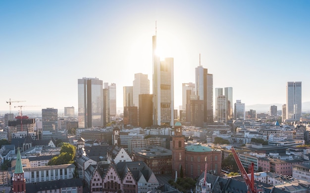 Luchtfoto van Frankfurt am Main met Hauptwache in Frankfurt