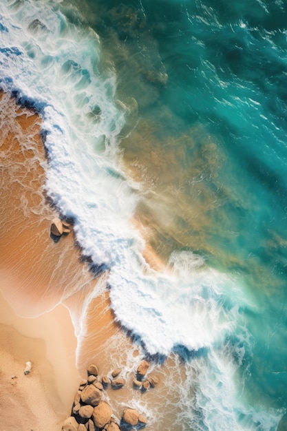 luchtfoto van golven