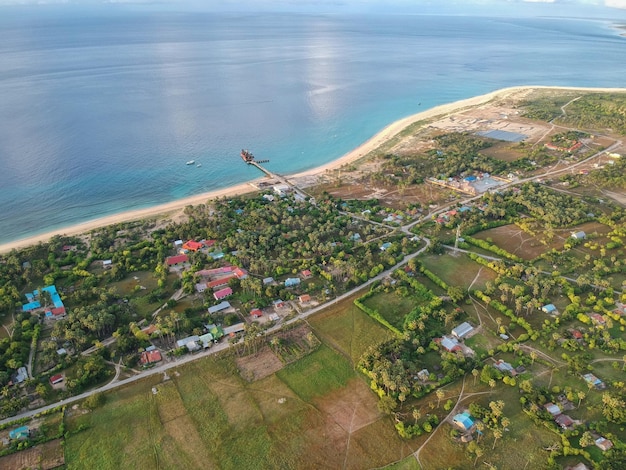 luchtfoto van het eiland