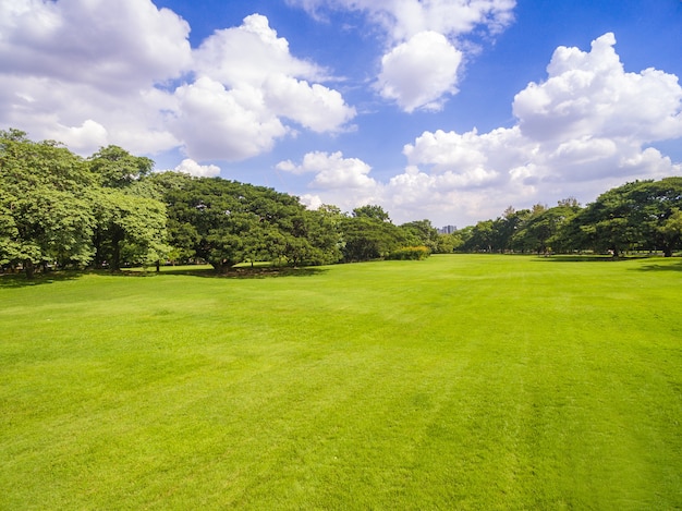 Luchtfoto van het park