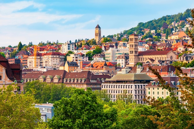 Luchtfoto van het stadscentrum van Zürich