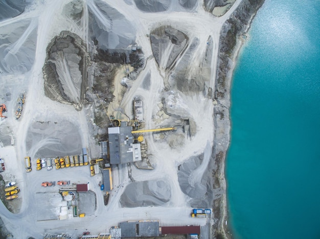 Luchtfoto van het strand