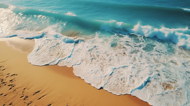 luchtfoto van het strand