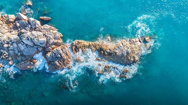 Luchtfoto van het tropische eiland Seychellen