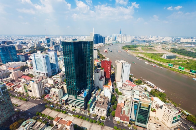 Luchtfoto van Ho Chi Minh