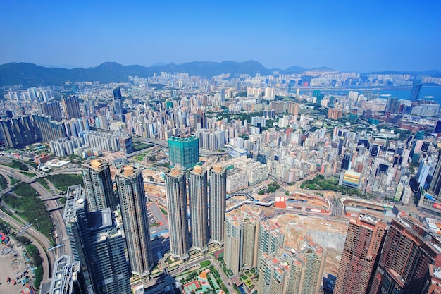 Luchtfoto van Hong Kong