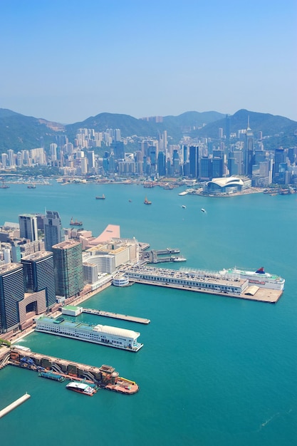 Luchtfoto van Hongkong