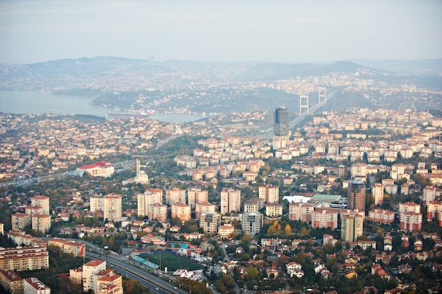 Luchtfoto van Istanbul. Oude stad.