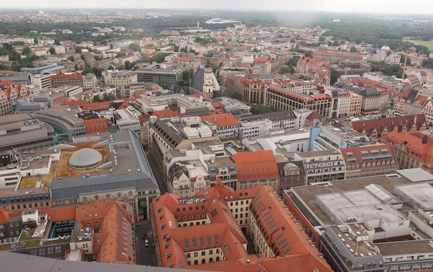 Luchtfoto van Leipzig